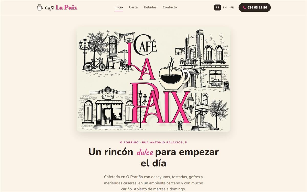 Web de Café La Paix